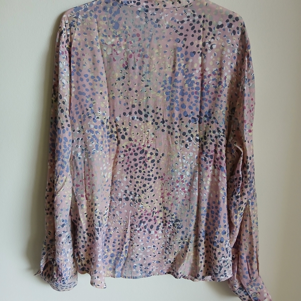Zac & Rachel Multicolor Blouse Top Size XL - Picture 12 of 13